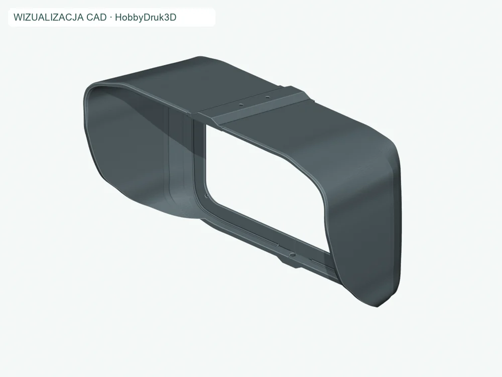 Osłona przeciwsłoneczna Raymarine Element 9 / 9 HV — wizualizacja CAD
