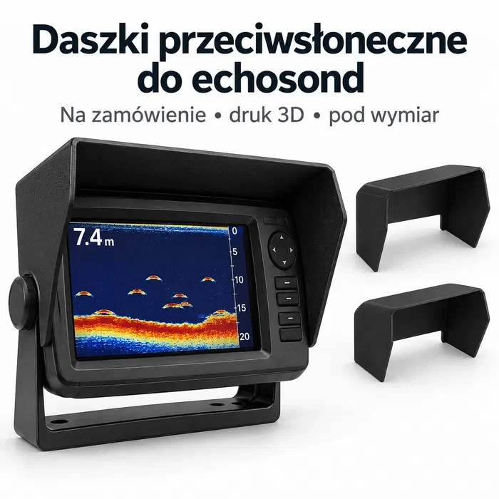 Daszek przeciwsłoneczny do echosondy – Garmin Lowrance Humminbird–na wymiar — zdjęcie 2