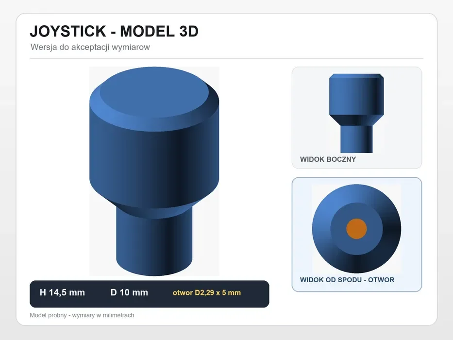 6 gałek joysticka do pilota łódki zanętowej – część zamienna — zdjęcie 2